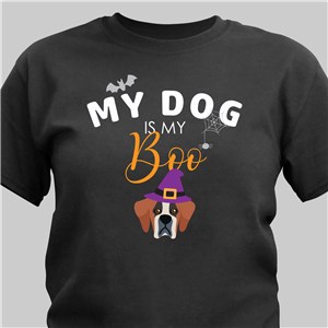 Personalized My Dog Is My Boo Black T-Shirt 322766X