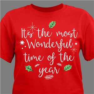 Most Wonderful Time Of The Year Red T-Shirt 323033X