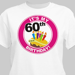 60th birthday t shirt design