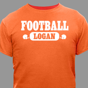 Football Fan Personalized Sports T-shirt | GiftsForYouNow
