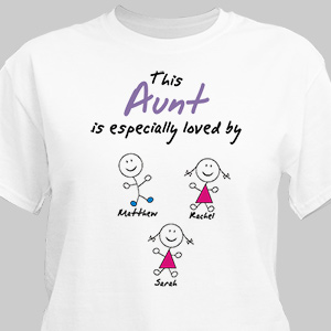 Personalized Aunt T-shirt | GiftsForYouNow