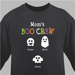 Personalized Boo Crew Halloween Sweatshirt for Grandma