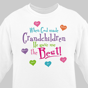 God Gave Me The Best grandchildren Shirt | GiftsForYouNow