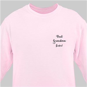 Embroidered Any Message Sweatshirt 521655X