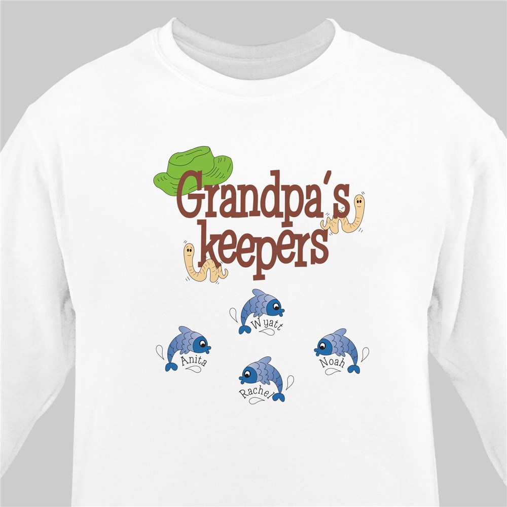 Personalized Grandpa Fishing Shirt, Grandpa Shirts for Men, Personalized  Grandpa Fishing for Fisherman Father Shirt