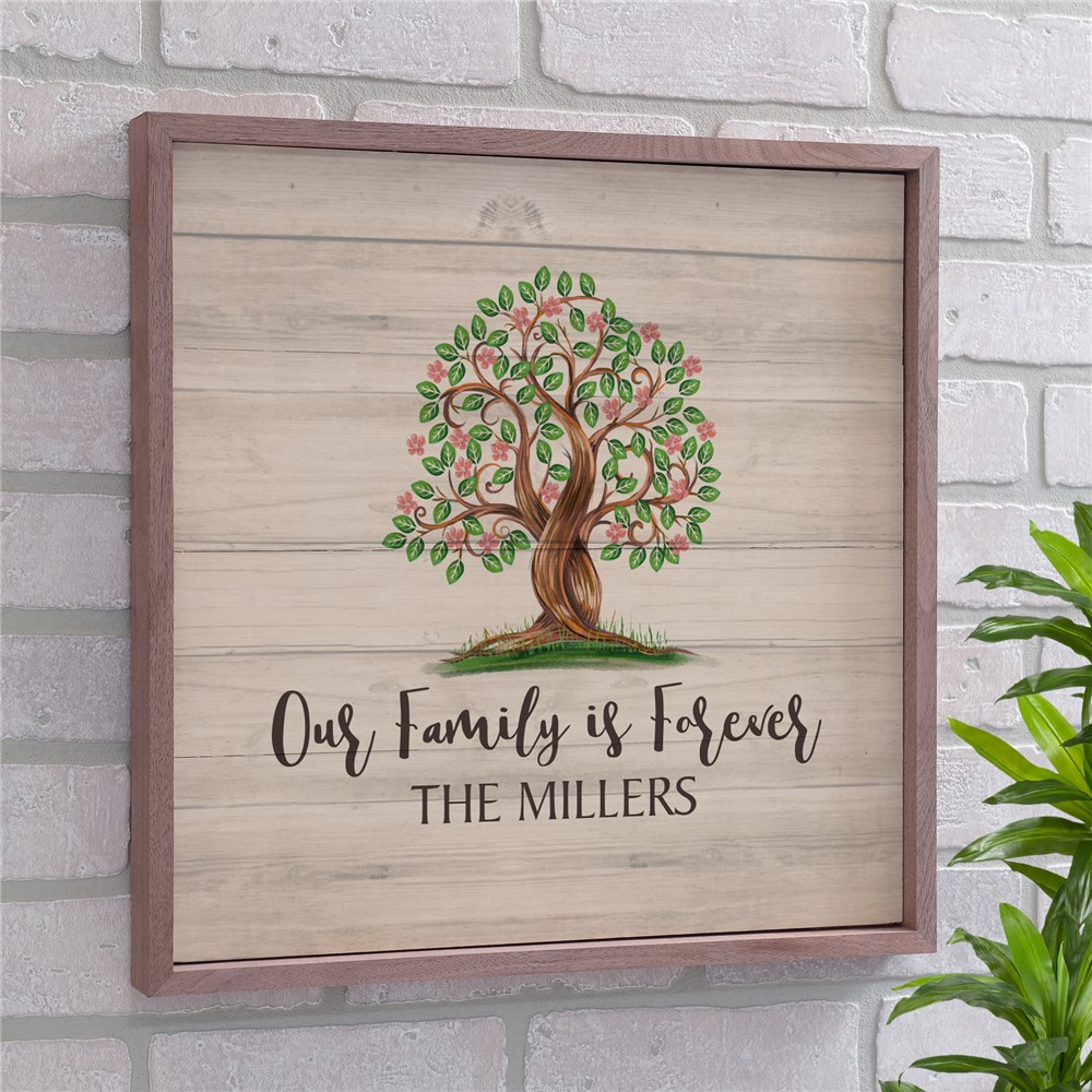 Our Family Is Forever Wood Pallet Personalized Wall Decor | GiftsForYouNow