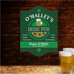 Personalized Bar Sign | Irish Pub Gifts