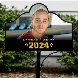 Personalized Graduation Photo Magnetic Yard Sign Set