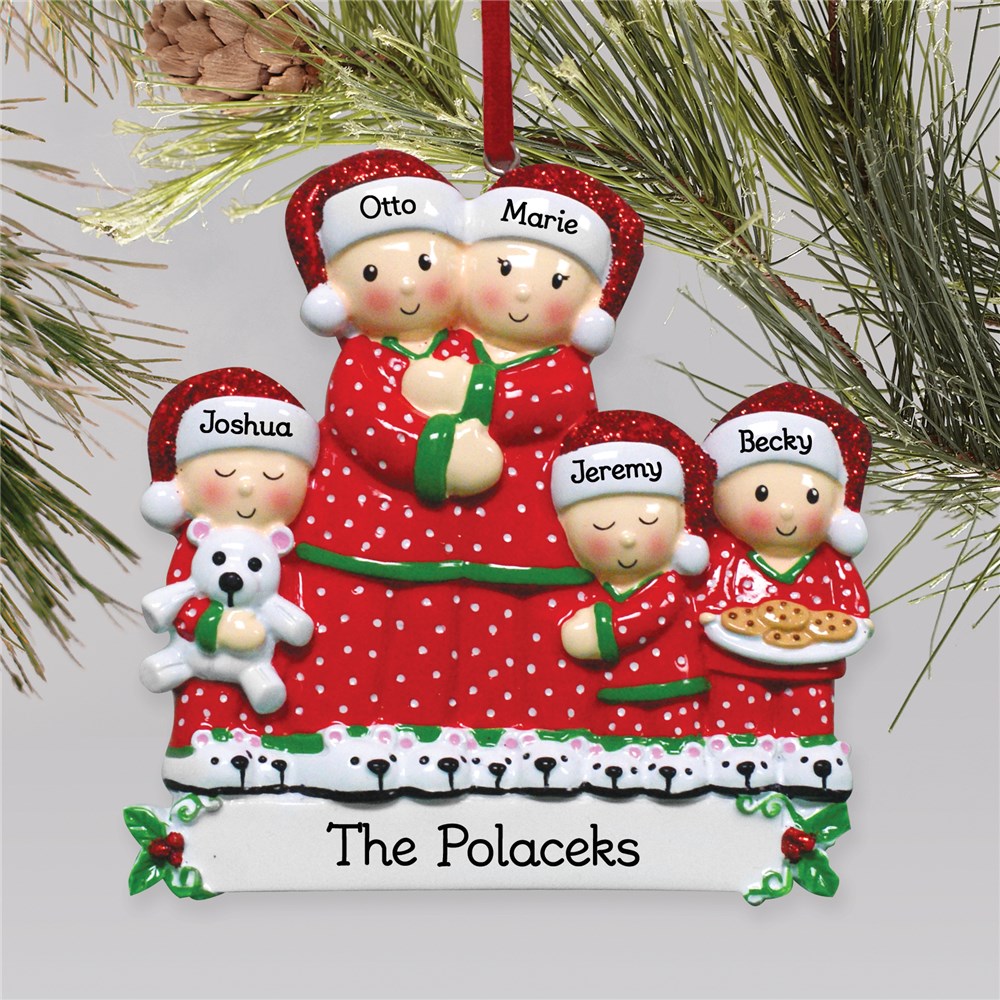 personalized christmas family figurines