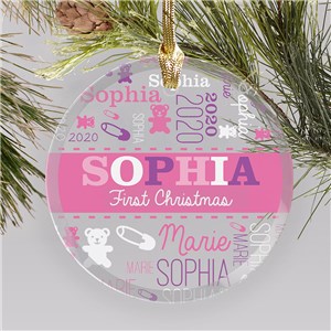 Personalized Baby's First Christmas Ornaments | Baby Ornaments