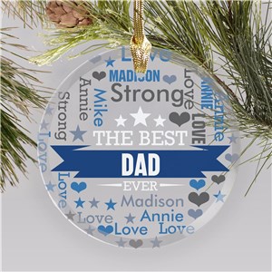 Personalized Dad Ornaments | Creative Ornaments for Dads