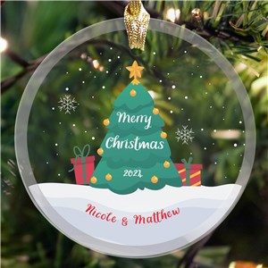 Personalized Snow Globe Ornament