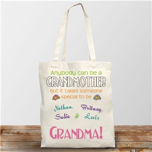 personalized grandma tote