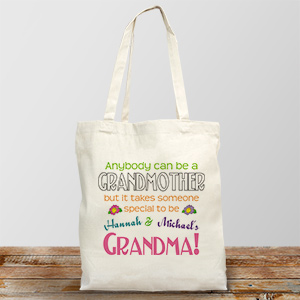 personalized grandma tote