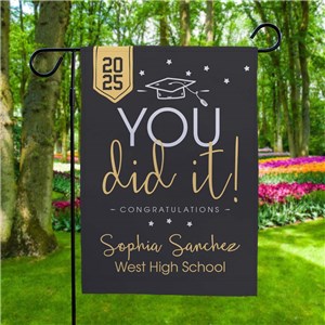 Graduation Garden Flag