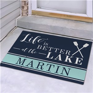 Personalized Life Is Better At The Lake Doormat