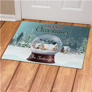 Let It Snow Polka Dot Winter Doormat