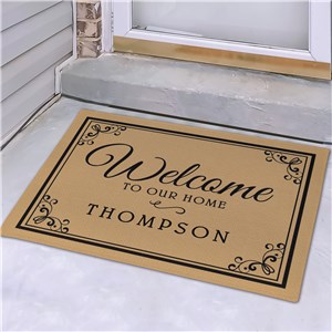 Personalized Welcome to our Home Doormat