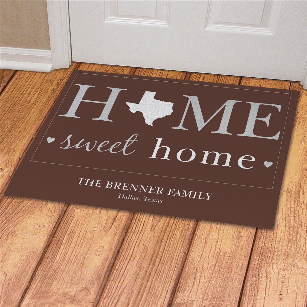 Personalized Home Sweet Home Indoor/Outdoor Door Mat – VeraFide Shop