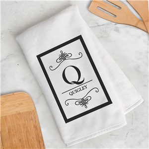Seasoned with Love Family Name Tea Towel - Personalized Kitchen