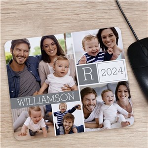 Family Photo Collage Mousepad | Personal Gifts For Mom