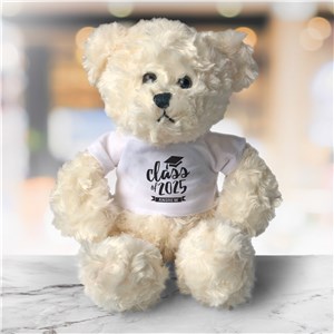 Personalized Script Class Of Cream Plush Bear