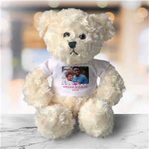 Personalized Photo & Message Cream Plush Bear 902049719