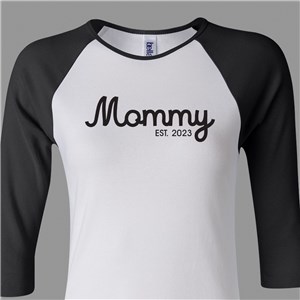 Personalized Mama Established Raglan Shirt 90914423X