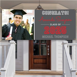 Personalized School Spirit Graduation Banner | Personalized Graduation Gifts