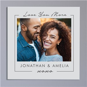 Personalized Love You More Canvas for Couple | GiftsForYouNow