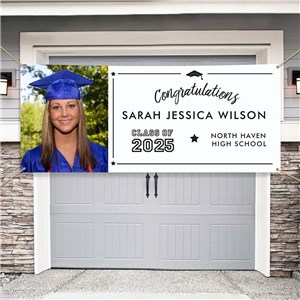 Personalized Congratulations Graduation Party Banner