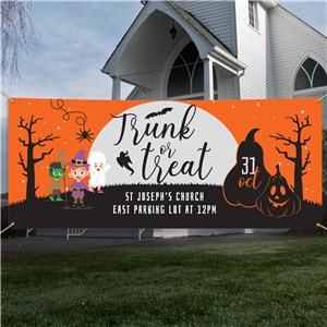 Personalized Characters Trunk Or Treat Banner 912276314