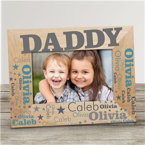 Personalized Dad Word-Art Wood Frame 9127191