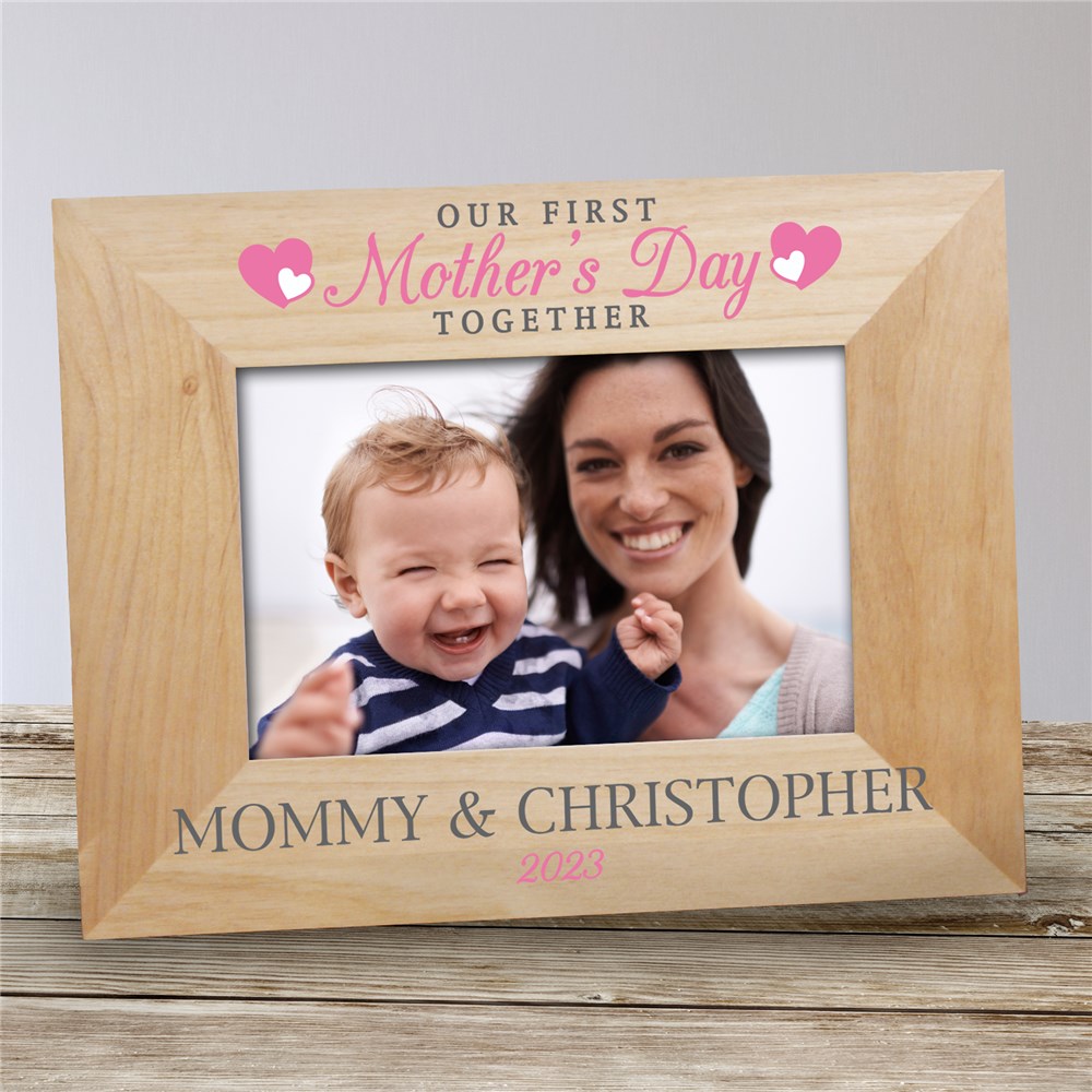 Personalized Our First Mother's Day Together Wooden Picture Frame