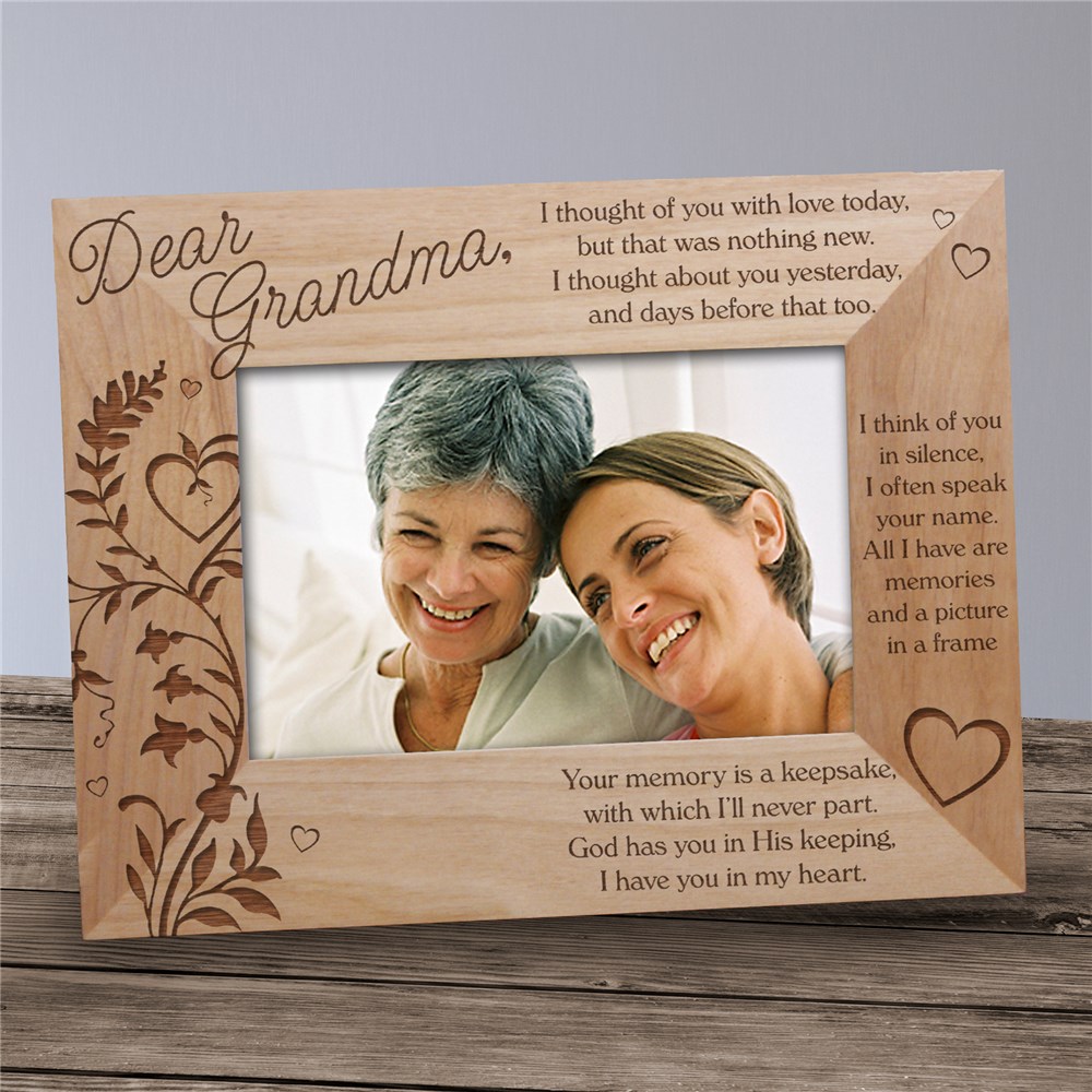 Engraved Memory Is A Keepsake Memorial Picture Frame