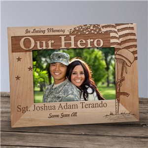 End Military Memorial Picture Frame Personalized Frames