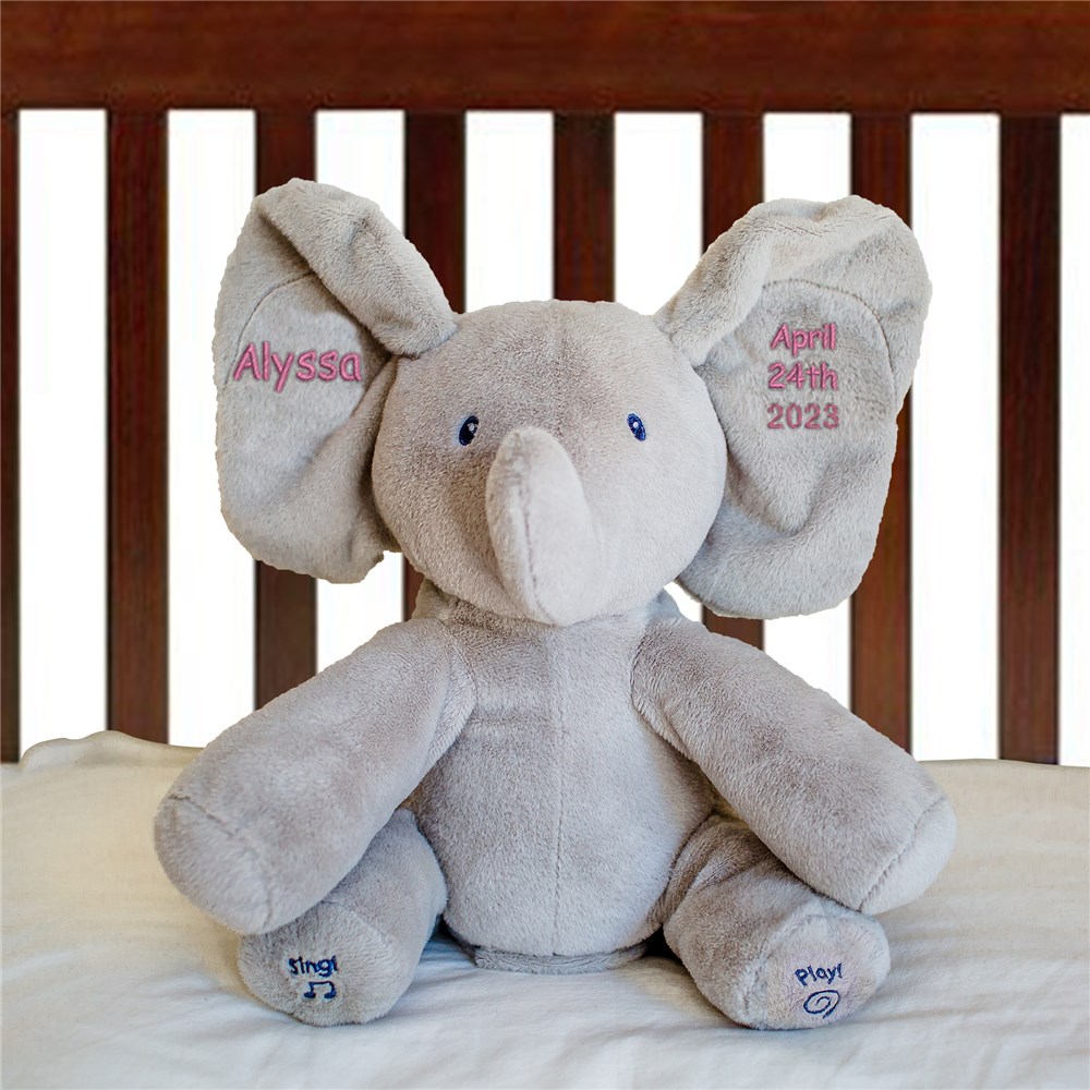 Personalized Flappy Stuffed Elephant