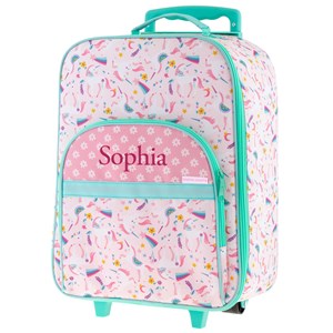 Personalized Unicorn Rolling Luggage Bag for Kids