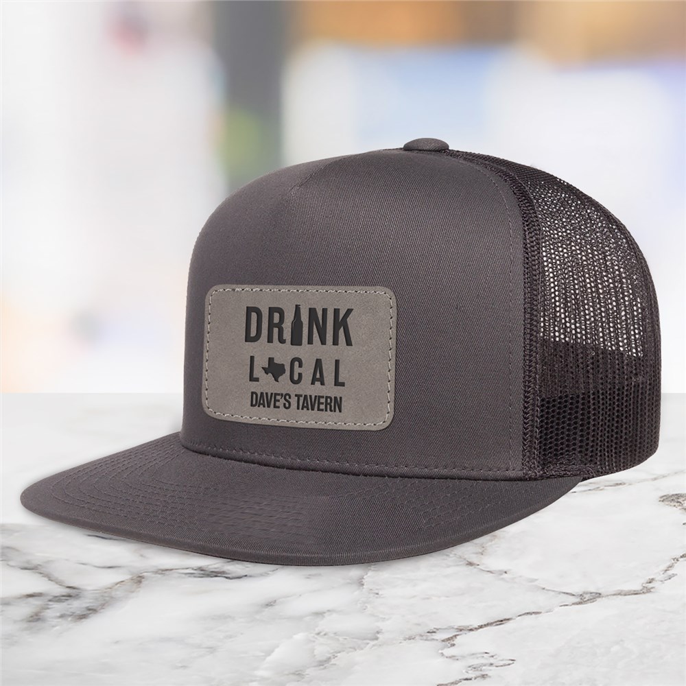 Personalized Trucker Hat With Drink Local Design