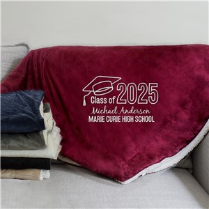 Personalized Graduation Gifts | Embroidered Blankets