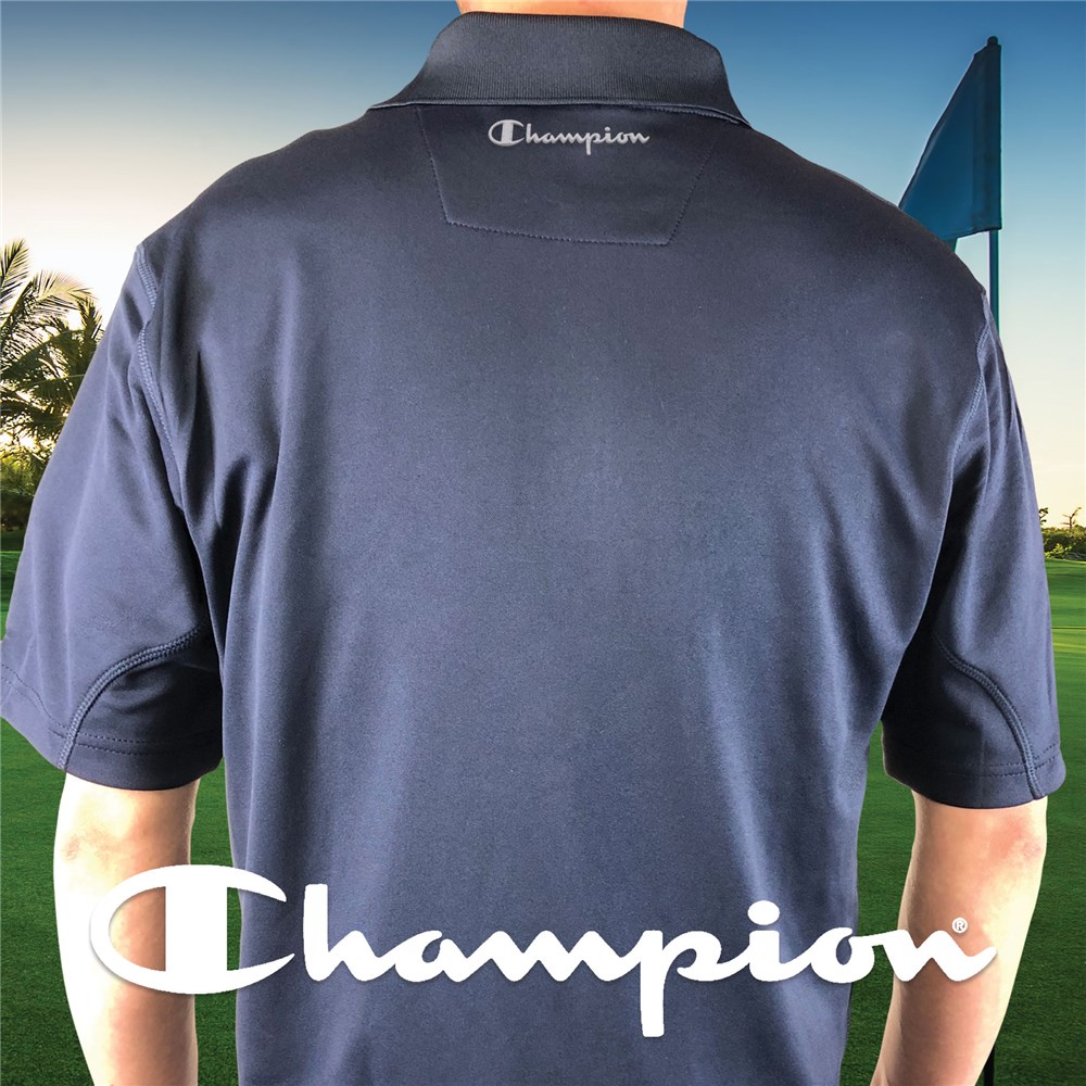 Embroidered Chest Navy Champion Polo Shirt