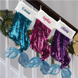 Sequin Stocking | Mermaid Stocking