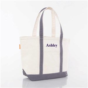 Personalized Boat Tote With Choice Of Thread Color