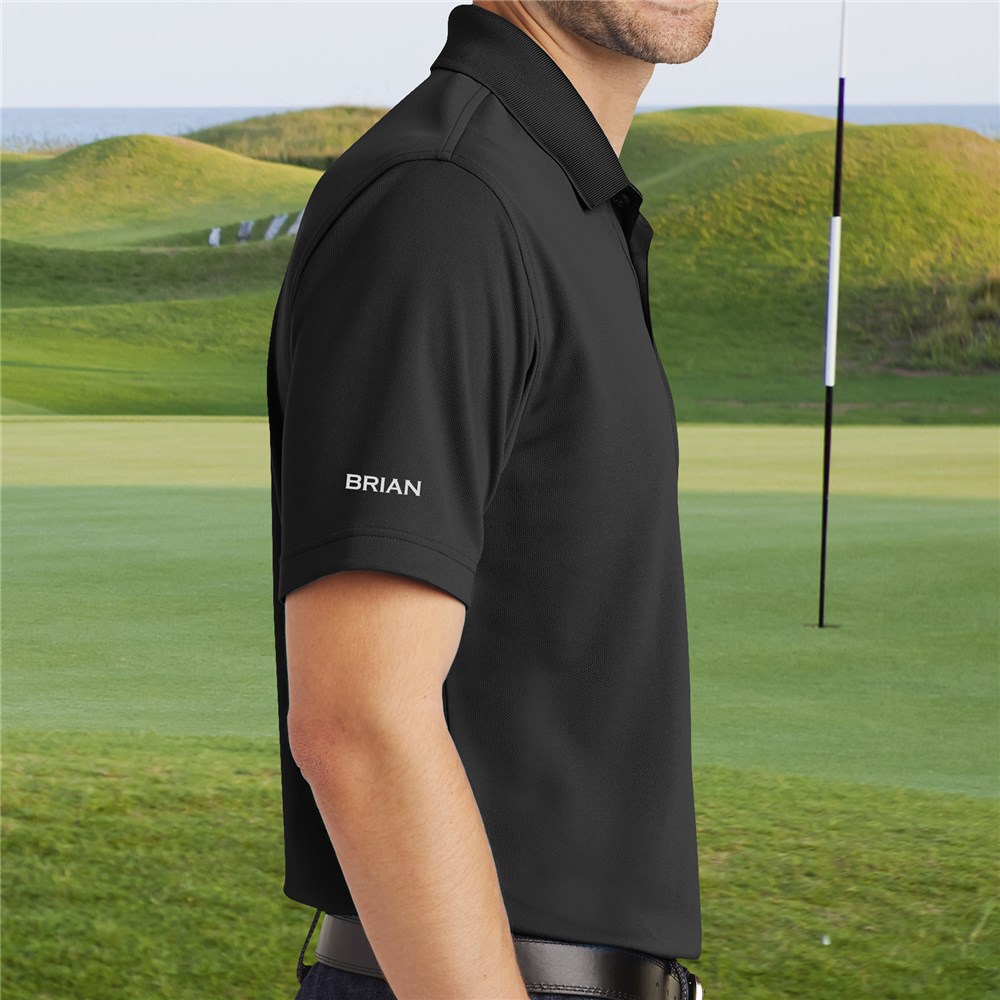 Personalized Port Authority Black Polo Shirt | GiftsForYouNow