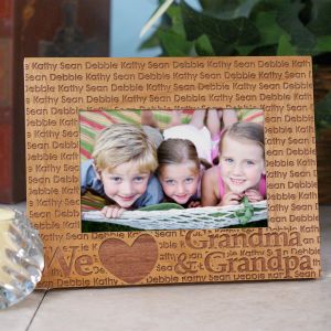 Customized We Love Grandma & Grandpa Frame | GiftsForYouNow