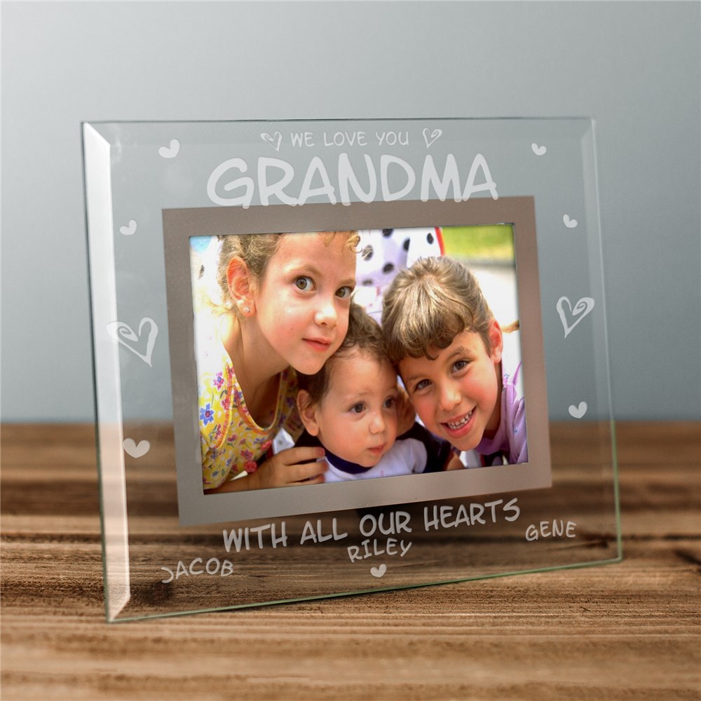 Engraved Love Glass Frame | GiftsForYouNow