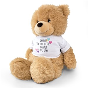 Personalized Custom Message Hearts Teddy Bear GU4059115-19041