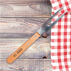 Engraved Any Message BBQ Fork L10355408