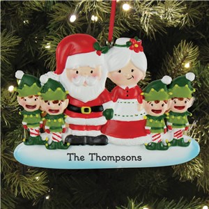 Family Christmas Ornaments | Elf and Santa Christmas Ornaments