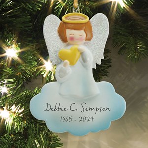 Personalized Angel Memorial Ornament L13610258